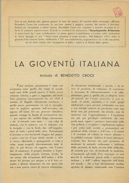 La gioventÃ¹ italiana