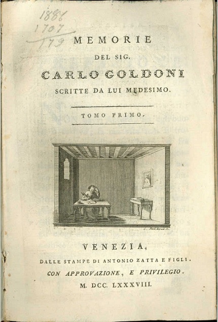 Memorie del sig. Carlo Goldoni scritte da lui medesimo
